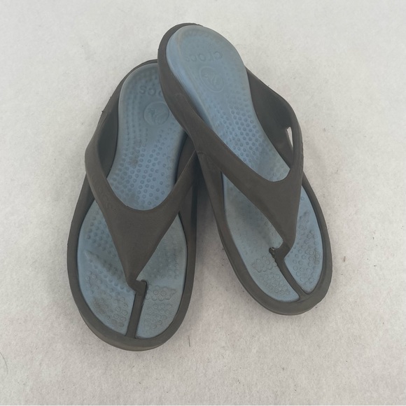 CROCS Shoes Crocs Unisex Greyblue Athens Flip Flop Comfort Sandal